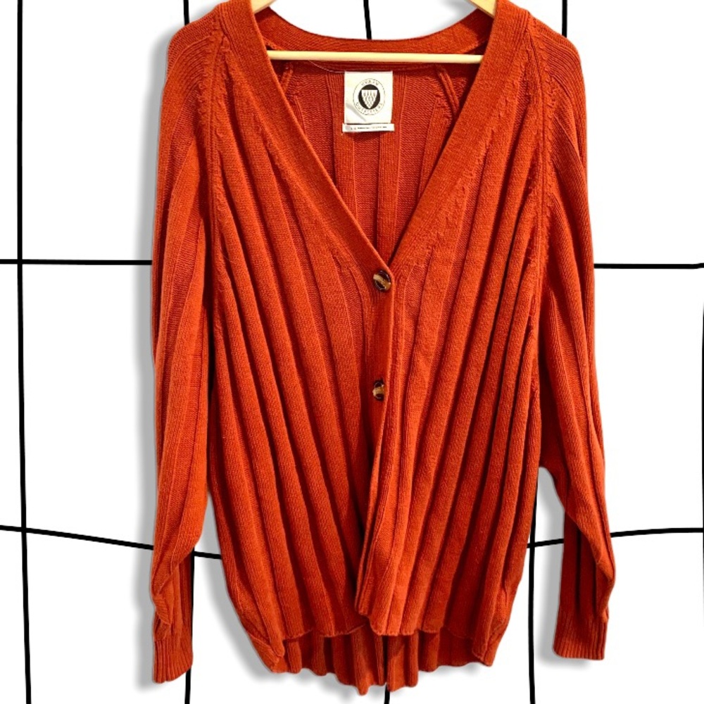 UO pumpkin cardigan